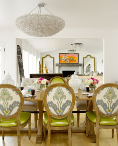 airy designer dining room