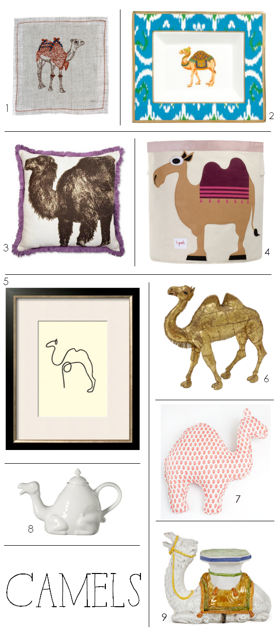 camels in home decor