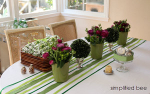 green+white bridal shower ideas