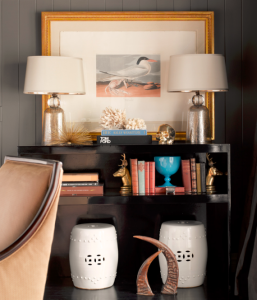 styled designer bookcase