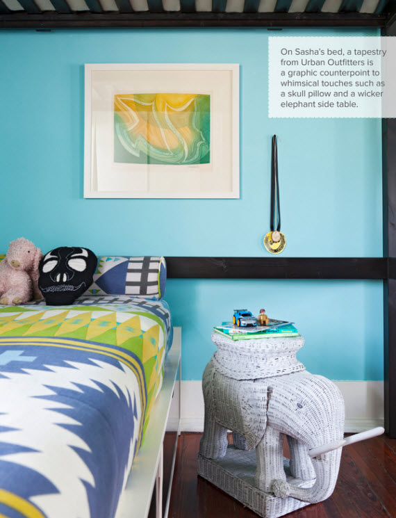blue child's bedroom design