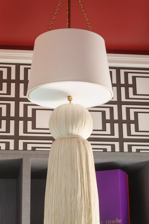 pendant light with tassel // San Francisco Decorator Showcase - The Dressing Room by Shelley & Co.