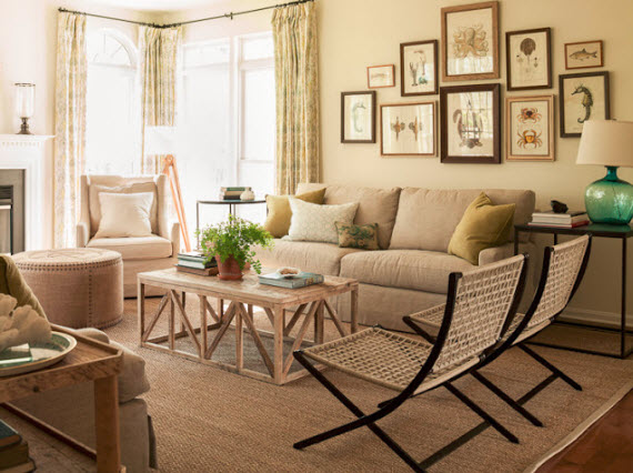 sea inspired living room design