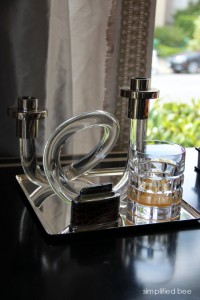 vintage lucite candle stick