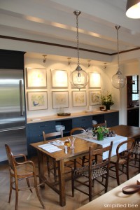 kitchen art gallery // kitchen design // San Francisco Decorator Showcase
