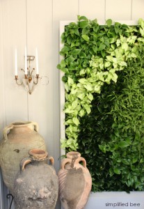 live plant wall - Woodside Decorator Show House