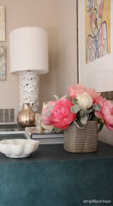shagreen desk detail - Woodside Decorator Show House