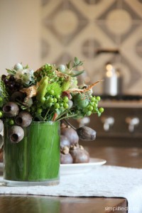 sweet green floral arrangement