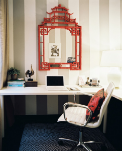 chinoiserie office - Lonny