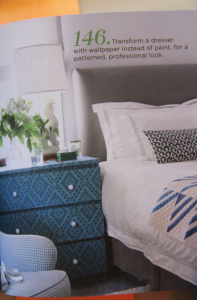 diy wallpaper dresser