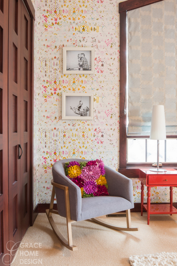 Colorful girls bedroom - Grace Home Designs