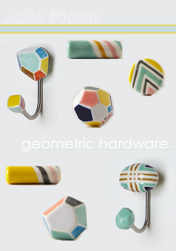 Geometric Porcelain Hardware - Julie Moon
