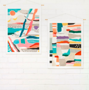 Coastal Swedish inspired artwork #colorful #art