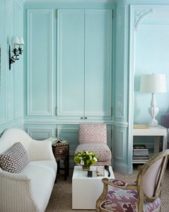 Tom Scheerer Decorates - blue living room