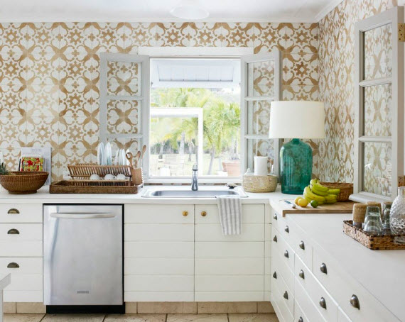 Tom Scheerer Decorates - kitchen with Cuban tiles