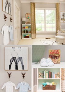 darling boy's nursery room