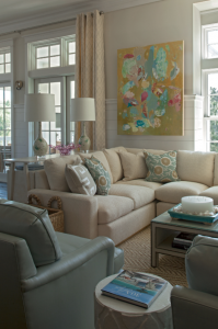 coastal chic living room