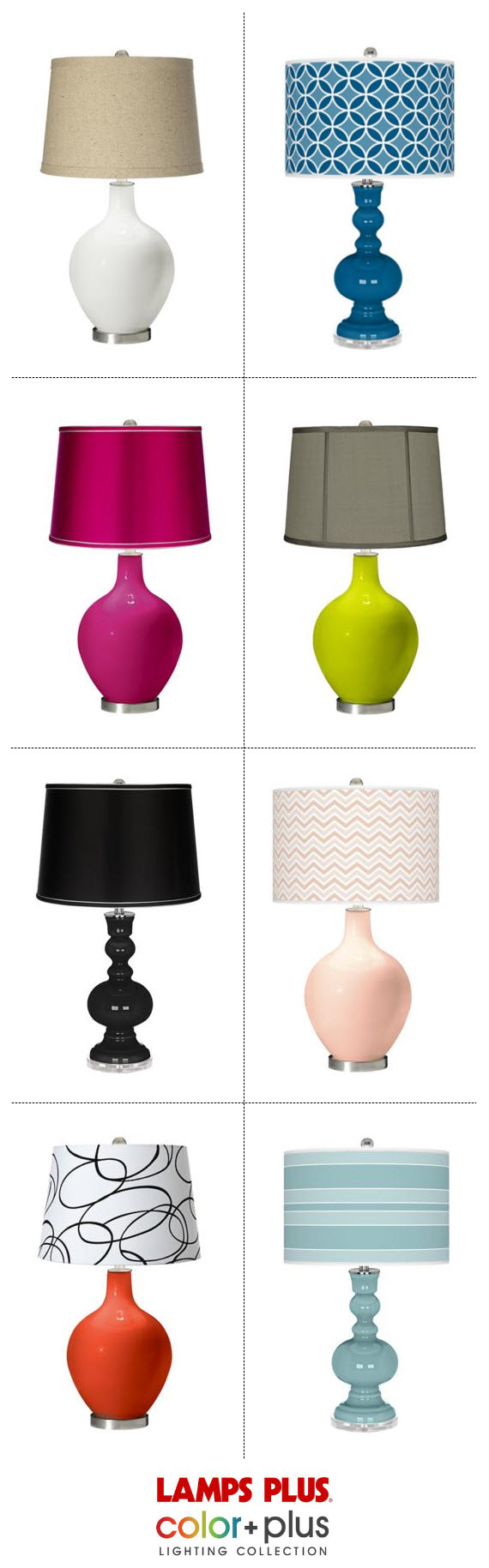 colorful, custom table lamp // designers picks // Lamps Plus