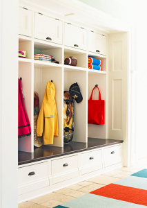 custom built-in for mudroom