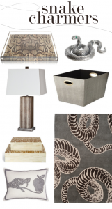 snakeskin home decor trend