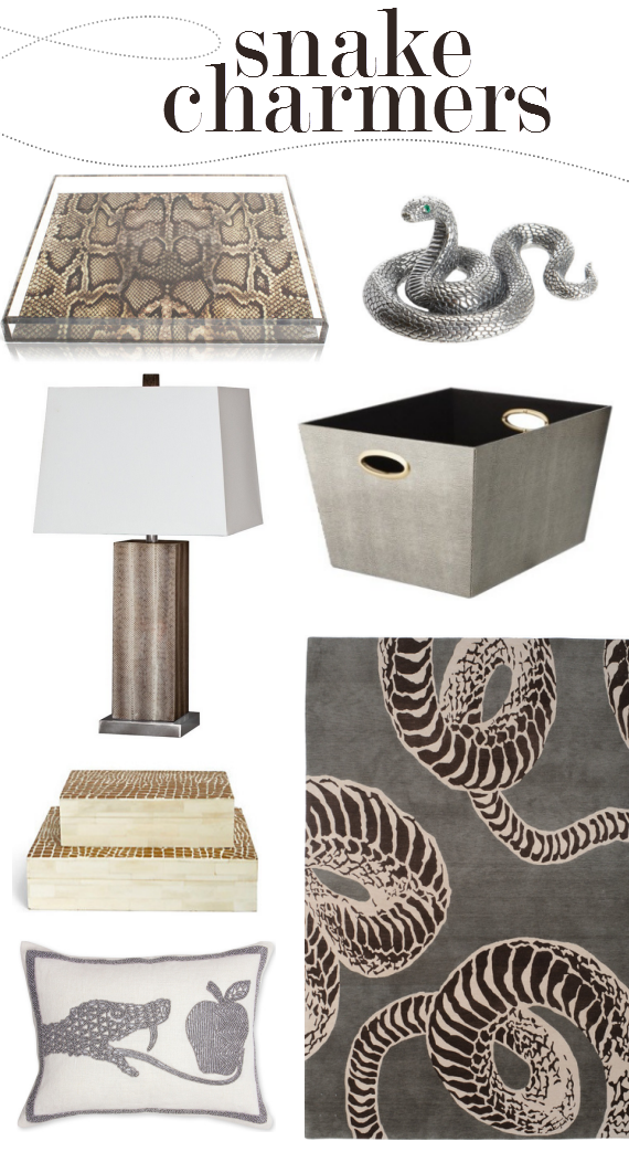 snakeskin home decor trend
