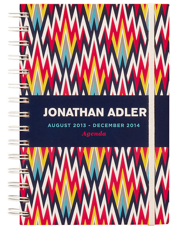 stylish daily planner 2014 // zig zag pattern by Jonathan Adler