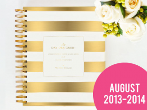Stylish Day Planner 2014 // Gold Stripes