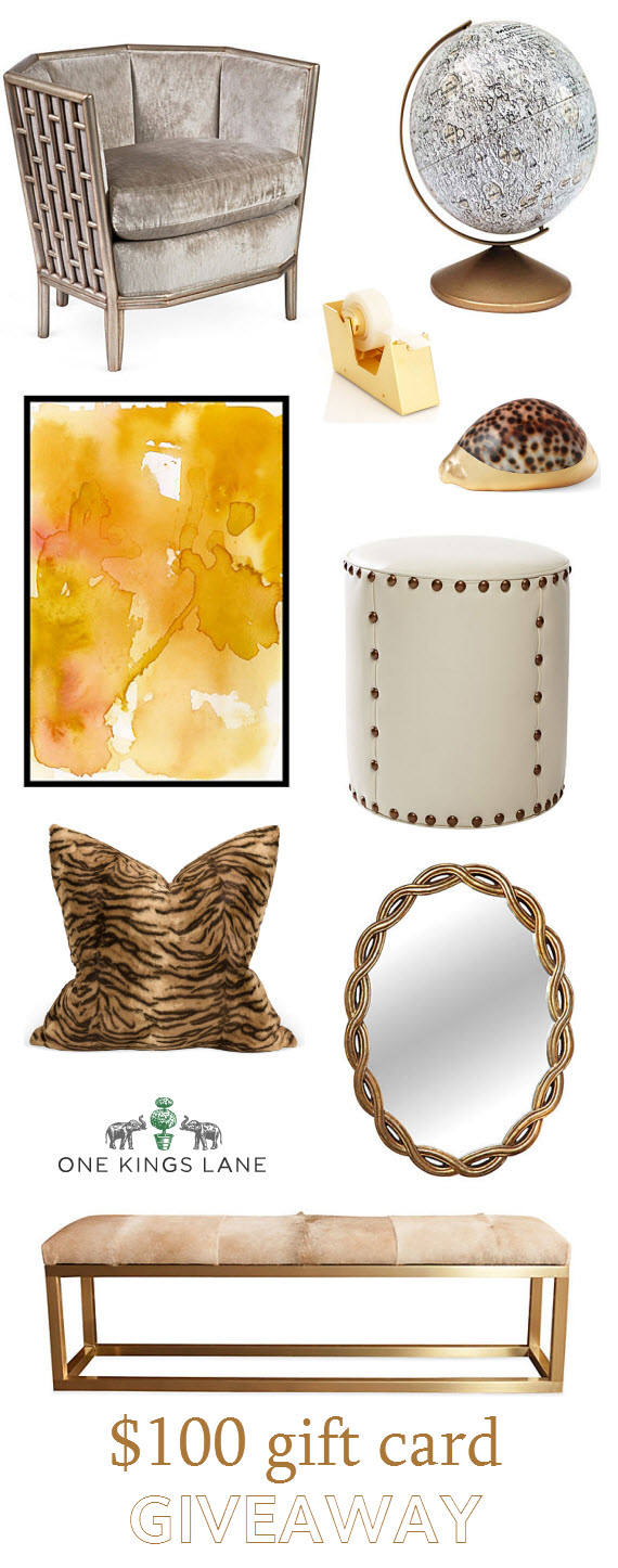 One Kings Lane $100 Giveaway