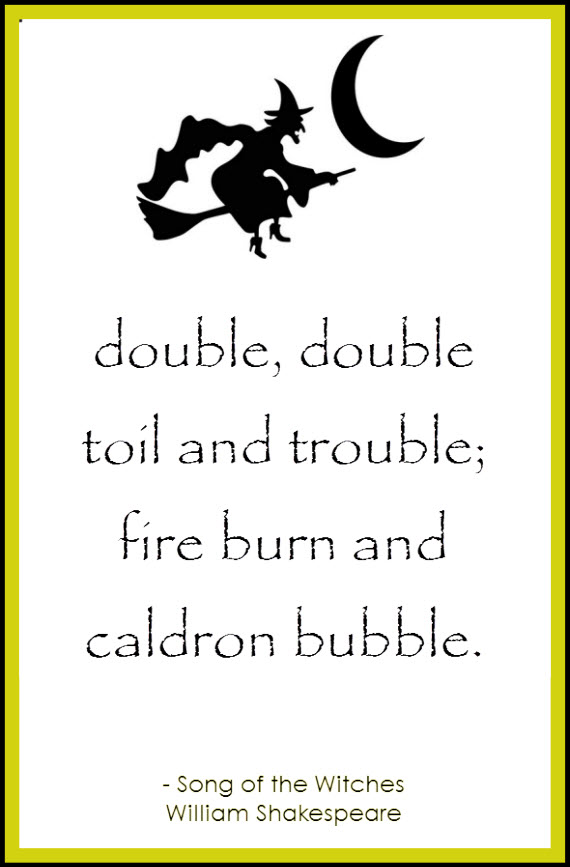 double double toil and trouble - witches song