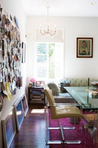 lucite chair - home office