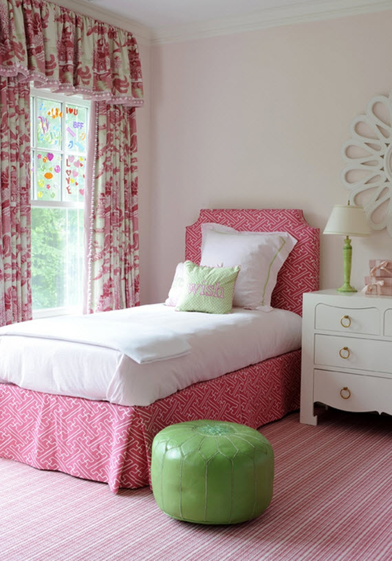 pink little girls bedroom - Kerry Hanson Design