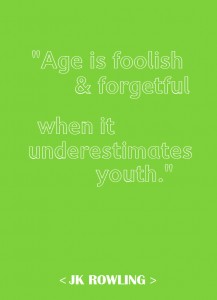 youth quote - jk rowling