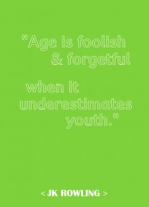 youth quote - jk rowling