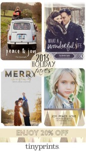 Tiny Prints Coupon Code 2013 - Holiday Cards