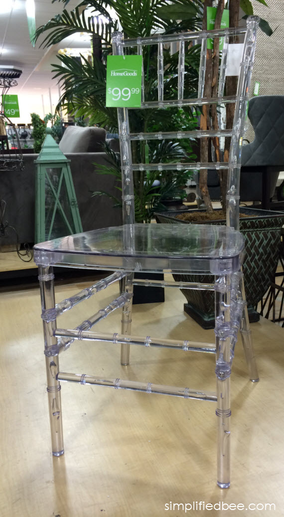 acrylic bamboo style chair #thegifter