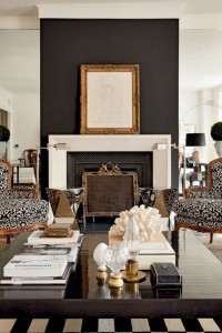 chic black and white living rooms