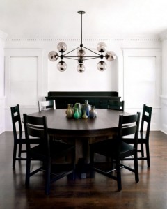 contemporary + minimal dining room