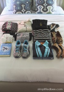 packing for a weekend trip - Simplified Bee