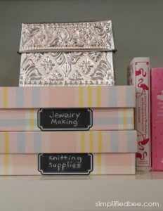 reusable chalkboard labels for boxes - Simplified Bee #labels