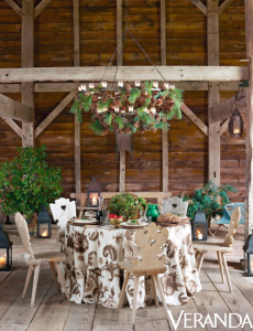 Aerin Lauder // woodland chic tabletop