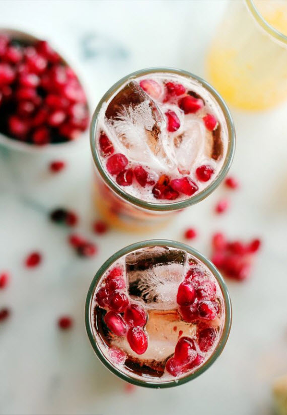 cider pomegranate holiday drink