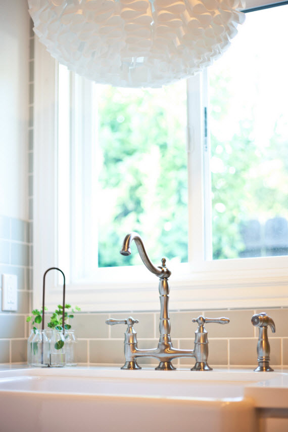 laundry room farm sink detail