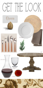 woodland chic tabletop