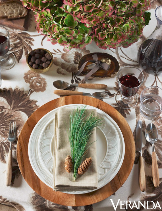 woodland chic tabletop by aerin