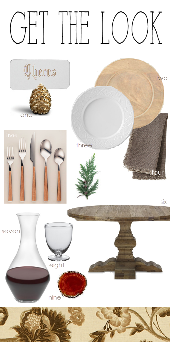 woodland chic tabletop