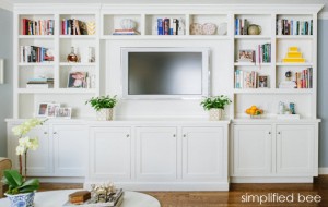Stylish Built-in Bookcase - Simplified Bee