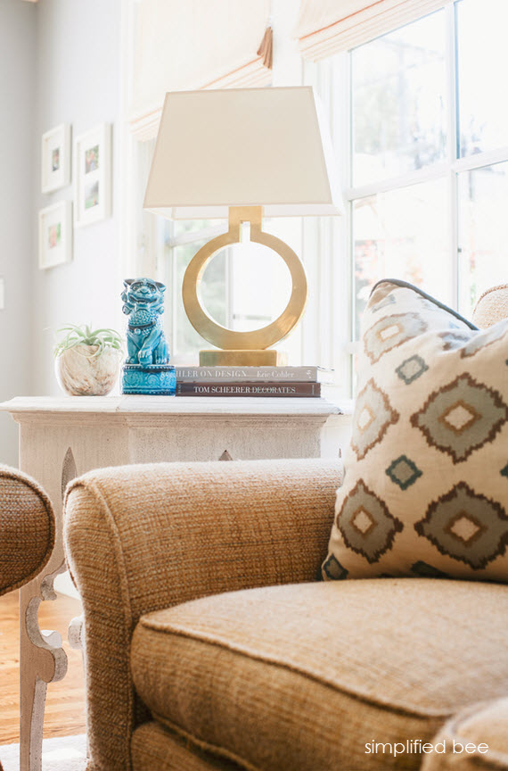 california chic living room // cristin priest of simplified bee