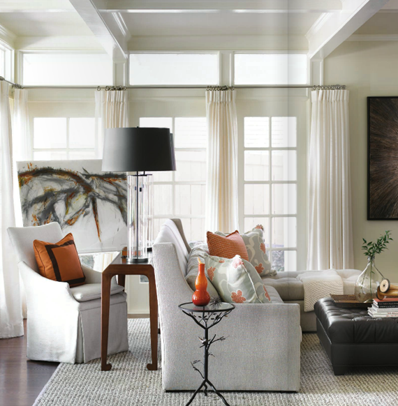 new traditional family room by Courtney Giles