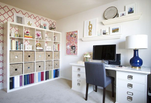 preppy home office design