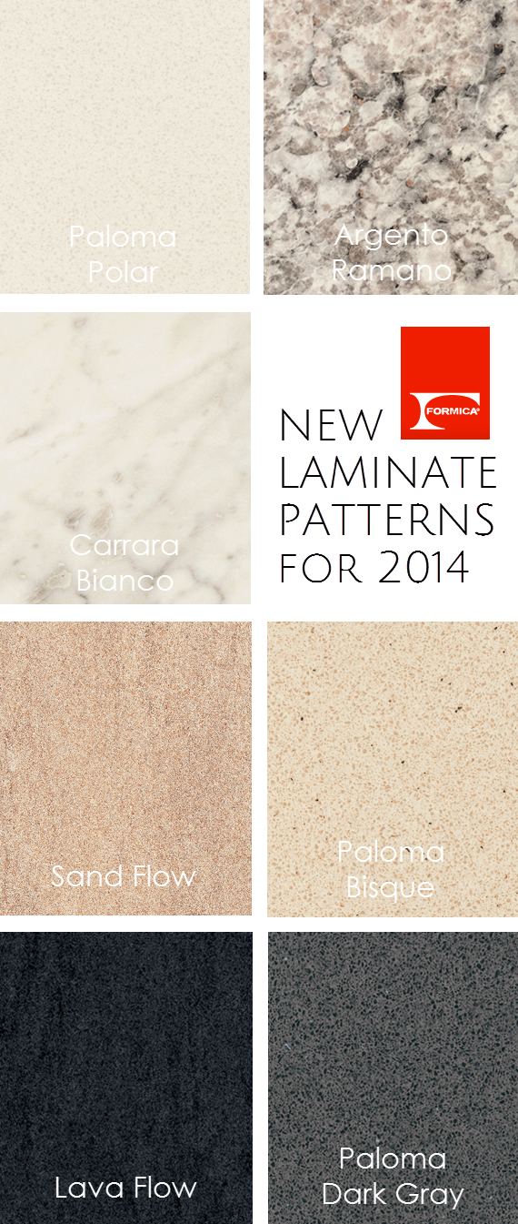 New Formica Laminate Patterns #kitchens